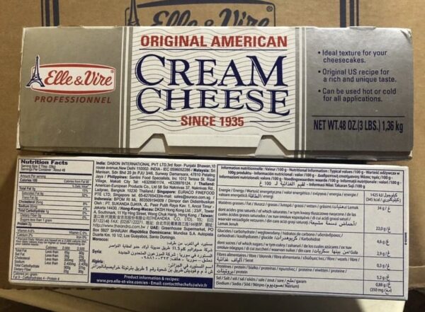 Elle&vile Cream Cheese (1.36kg)