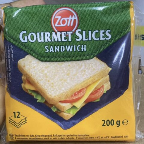 Zott Gourmet Slice Sandwich Cheese 200g