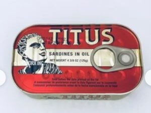 Titus Sardine per piece