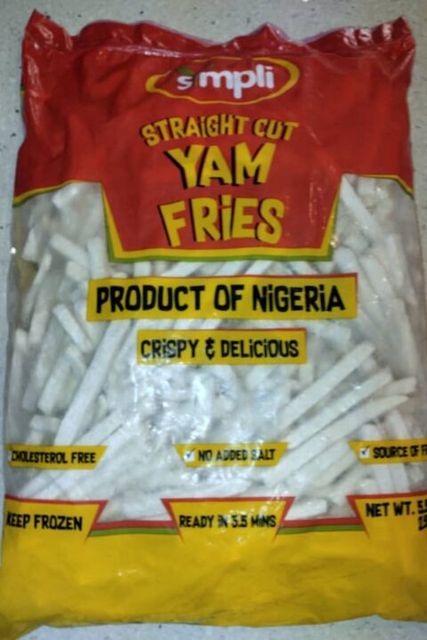 Simpli Yam Fries Straight Cut 2.5kg