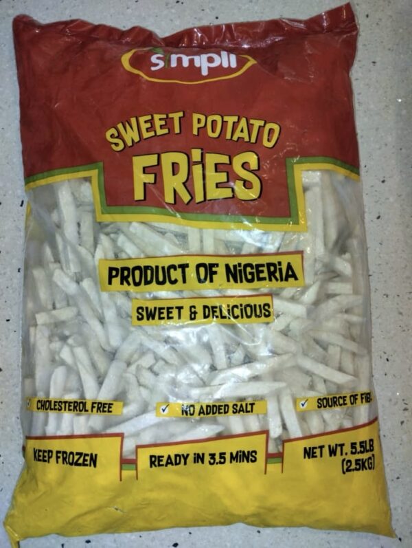 Simpli Sweet Potato fries 2.5kg