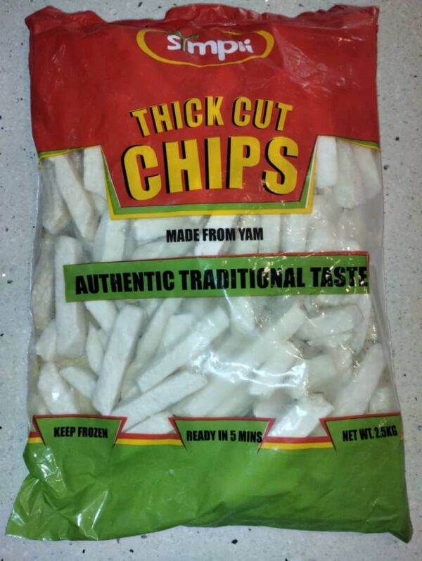 Simpli Yam Fries Thick Cut Chips 2.5kg