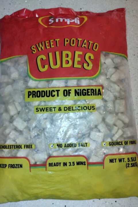 Simpli Sweet Potato Cubes 2.5kg