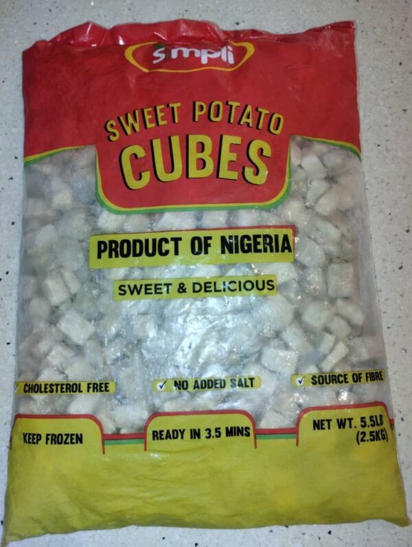 Simpli Sweet Potato Cubes 2.5kg