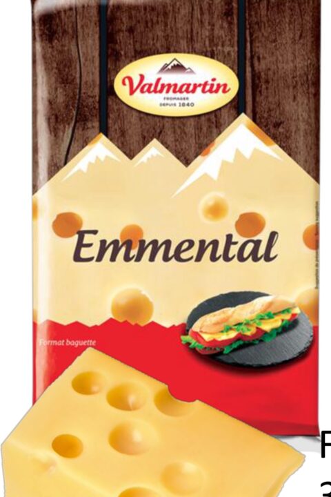 French Emmental block 3.5kg β Valmartin