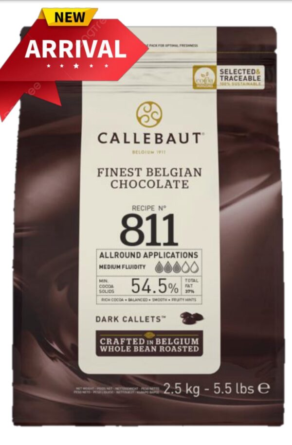 Callebaut Dark couverture chocolate Callets 2.5 KG