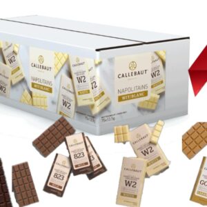 Callebaut W2 White chocolate Napolitains 13.5g x 75pcs