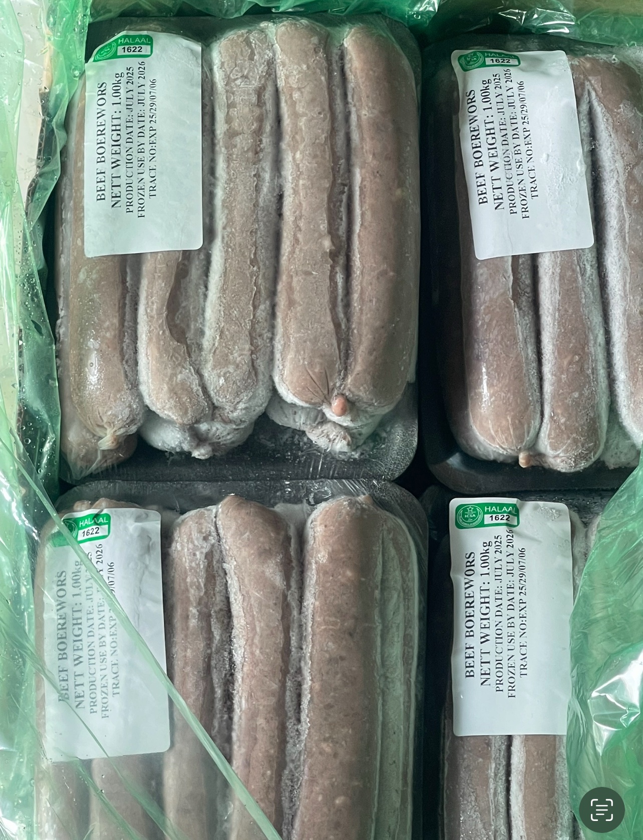 Beef Boerewors Beef sausage 1kg - Image 2