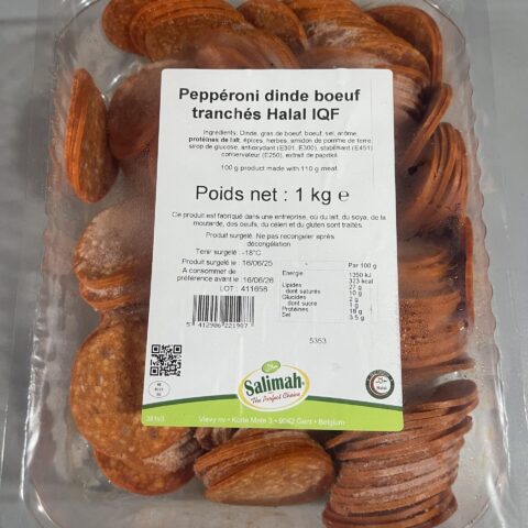 Salimah Pepperoni Slice (1kg)