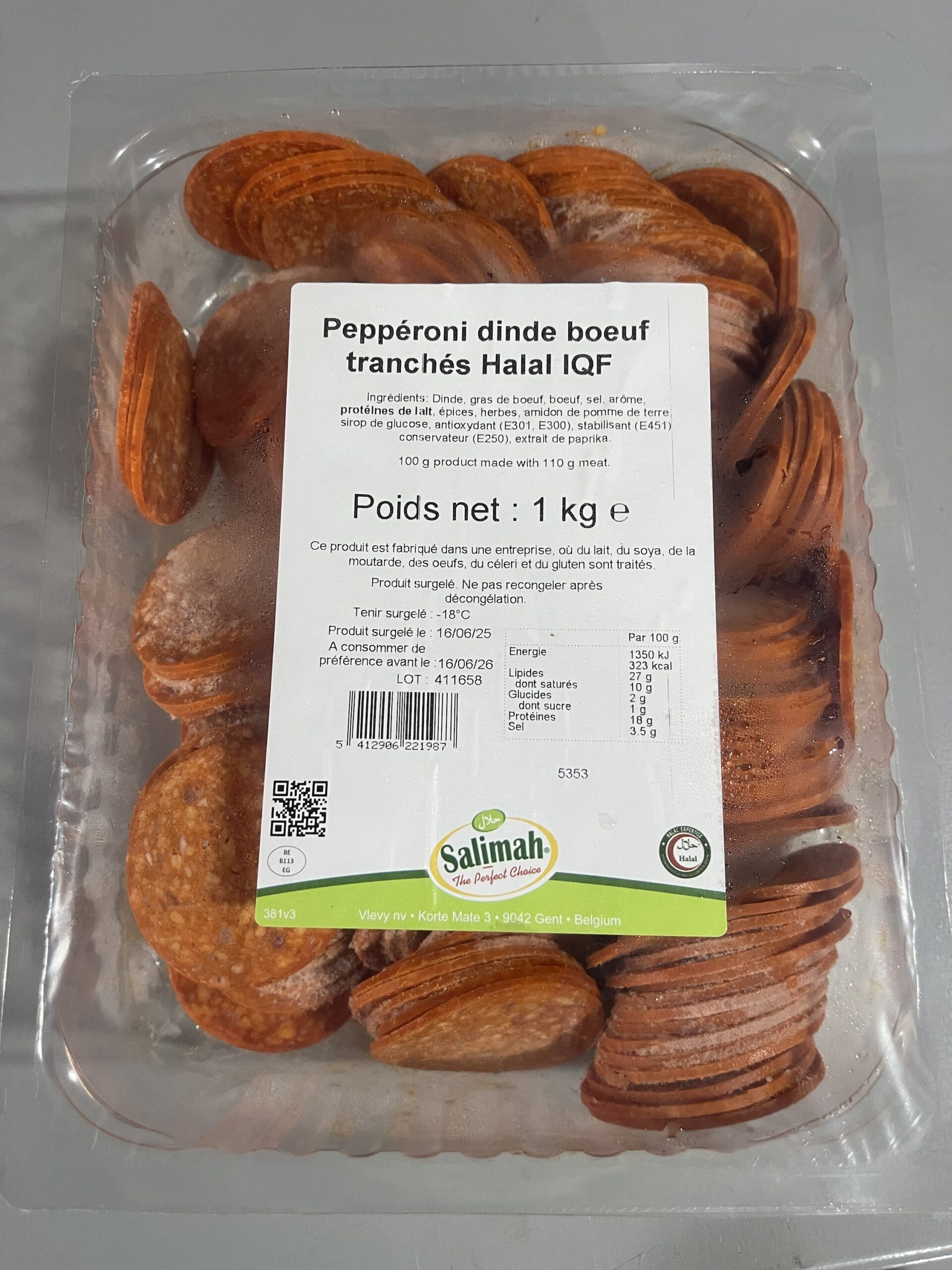 Salimah Pepperoni Slice (1kg)